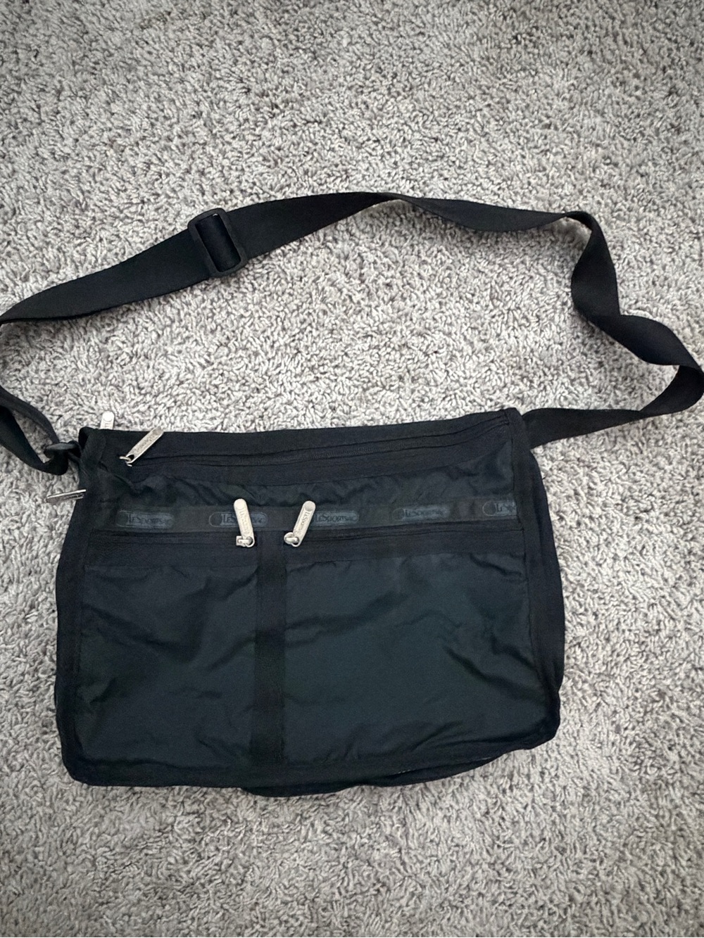 Lesportsac Black Nylon Crossbody Bag